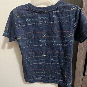 Kids Navy Dinosaur Print T-Shirt